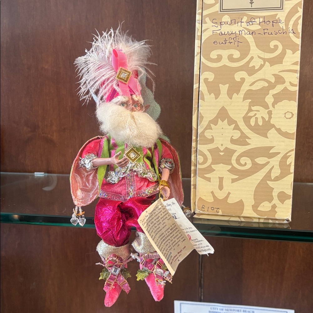 Mark Roberts collectable spirit of hope Pink and Gold Fairy Doll